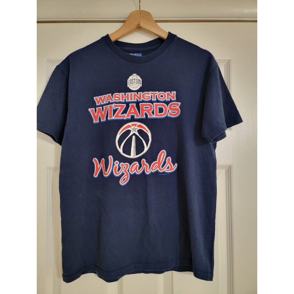 Washington Wizards NBA Navy Blue Cotton T-Shirt Size Medium